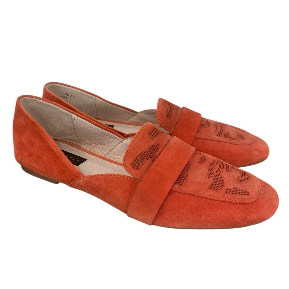 Sanctuary Sass Orange Suede Flats
